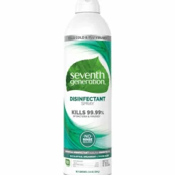 Seventh Generation Disinfectant Cleaner, Spray, 13.9 fl oz, Eucalyptus Spearmint & Thyme Scent, Case of 8 - Clear