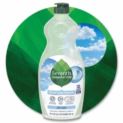 Seventh Generation Natural Dishwashing Liquid, Free and Clear, 19 oz Bottle, 6/Carton