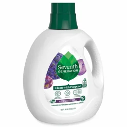 Seventh Generation Natural Liquid Laundry Detergent, Fresh Lavender Scent, 135 oz Bottle, 4/Carton