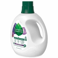 Seventh Generation Natural Liquid Laundry Detergent, Fresh Lavender Scent, 135 oz Bottle, 4/Carton
