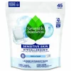 Seventh Generation Natural Laundry Detergent Packs, Powder, Unscented, 45 Packets/Pack, 8/Carton