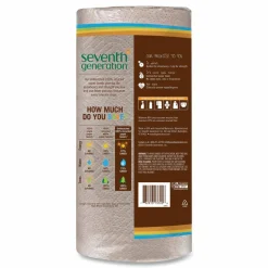 Seventh Generation Natural Paper Towels, 100% Recycled, 120 Sheets Per Roll, Pack Of 30 Rolls