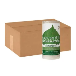 Seventh Generation Natural Paper Towels, 100% Recycled, 120 Sheets Per Roll, Pack Of 30 Rolls