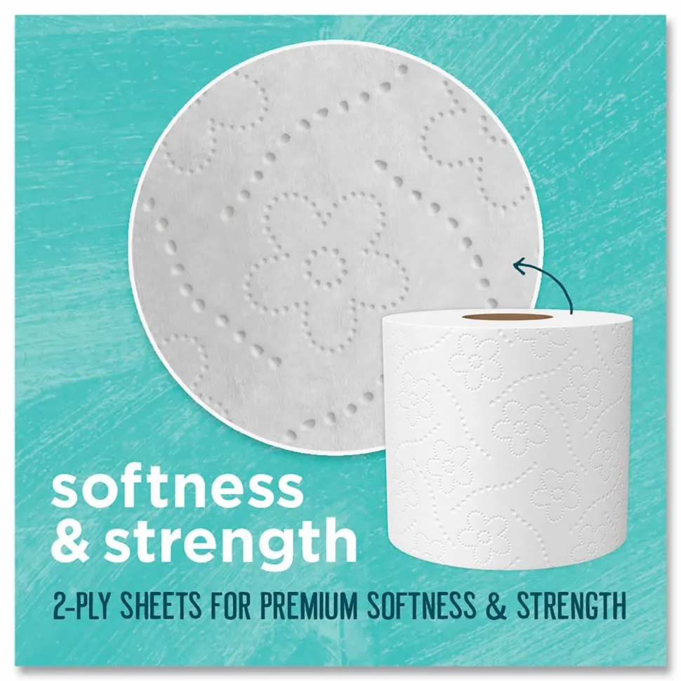 Seventh Generation 2-Ply Toilet Paper, 100% Recycled, 240 Sheets Per Roll, 12 Rolls Per Pack, Case Of 4 Packs