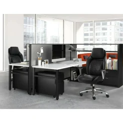Shaquille O'Neal Zephyrus Ergonomic Bonded Leather High-Back Executive Office Chair, Black