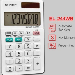 Sharp EL-244WB 8-digit Professional Pocket Calculator