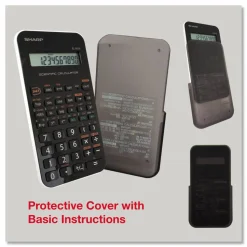 Sharp EL-501XBWH Scientific Calculator, 10-Digit LCD