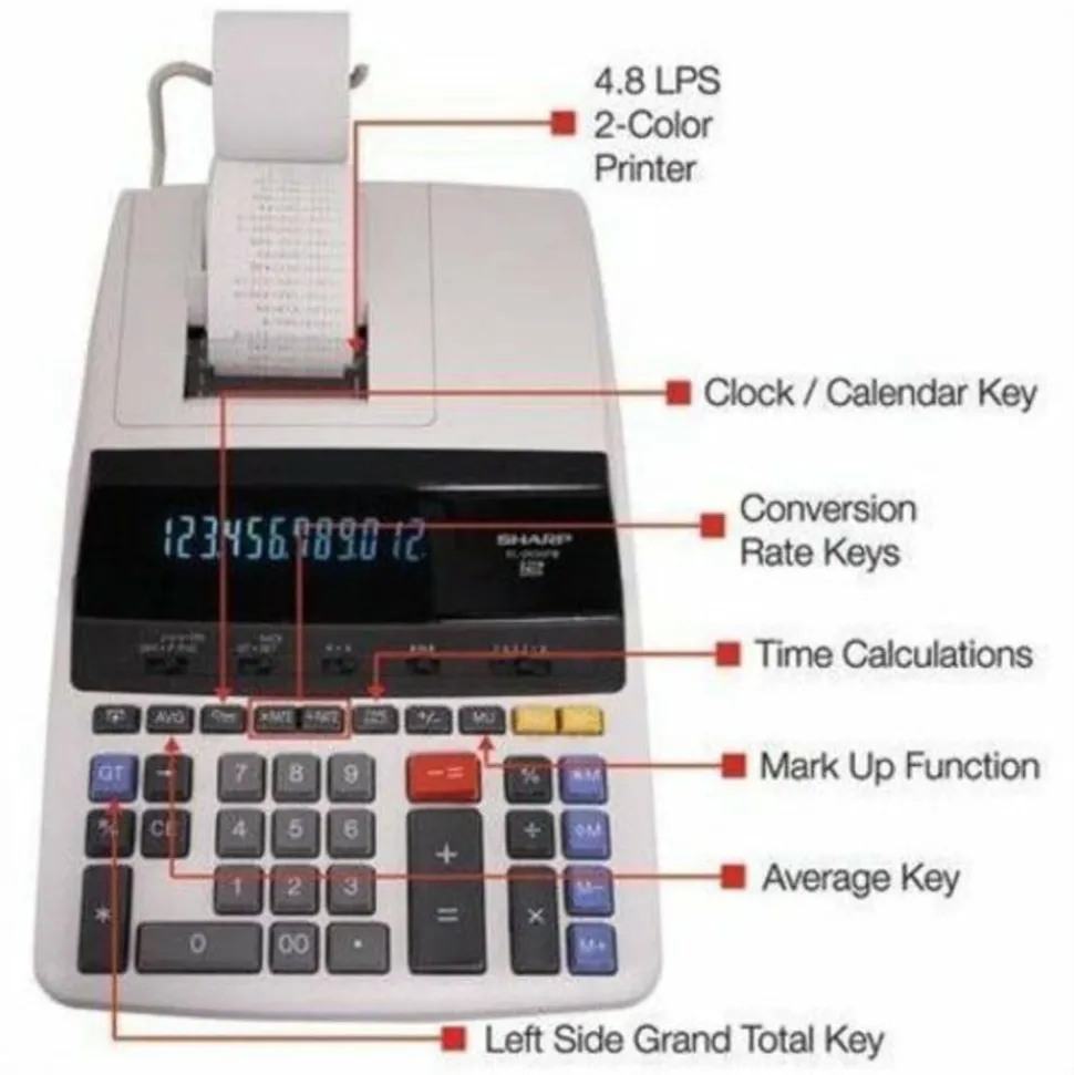 Sharp EL-2630PIII Printing Calculator