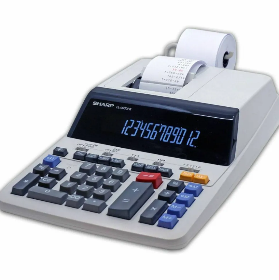 Sharp EL-2630PIII Printing Calculator