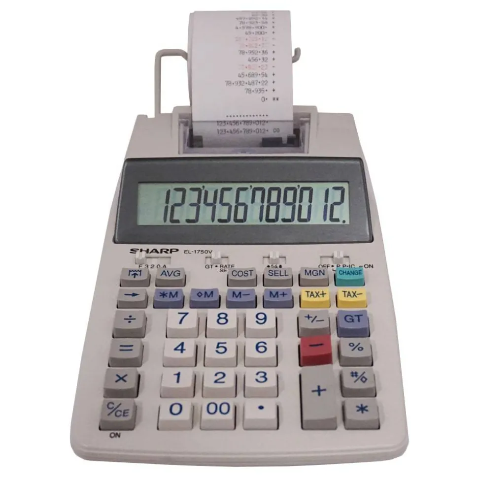 Sharp EL-1750V Printing Calculator