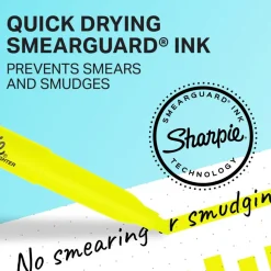 Sharpie Accent Pocket Highlighters, Fluorescent Yellow, Box Of 12
