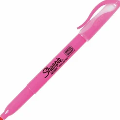 Sharpie Accent Pocket Highlighters, Fluorescent Pink, Box Of 12