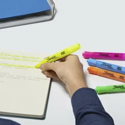 Sharpie Accent Tank Highlighters, Fluorescent Yellow, Pack Of 36