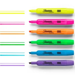 Sharpie Accent Tank Highlighters, Fluorescent Yellow, Pack Of 36