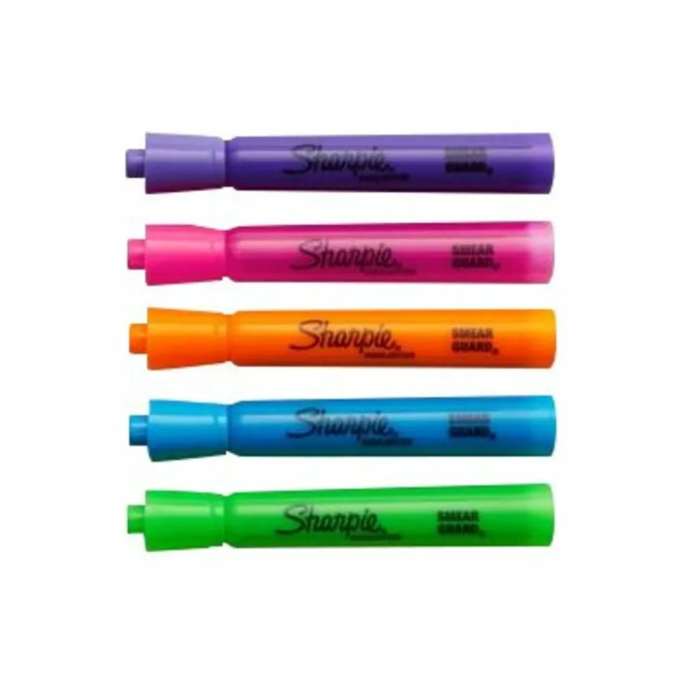 Sharpie Accent Tank-Style Highlighters, Chisel Tip, Assorted Colors, Pack Of 12