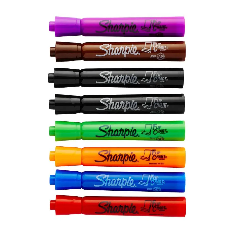 Sharpie Flip Chart Markers, Assorted, Pack Of 8, 22480