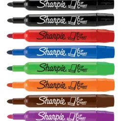 Sharpie Flip Chart Markers, Assorted, Pack Of 8, 22480