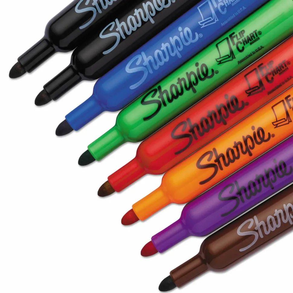 Sharpie Flip Chart Markers, Assorted, Pack Of 8, 22480