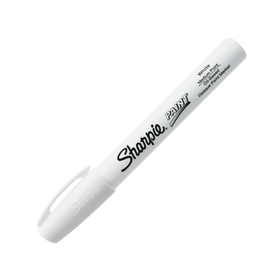 Sharpie Paint Marker, Bullet Point, White