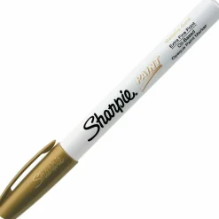 Sharpie Paint Markers, Extra Fine Point, Metallic Gold Ink