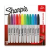 Sharpie Permanent Fine-Point Markers, Assorted Colors, Pack Of 12 Markers