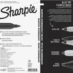 Sharpie Permanent Fine-Point Markers, Assorted Colors, Pack Of 12 Markers