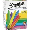 Sharpie Pocket Highlighters, Narrow Point, Multicolor, Pack Of 36 Highlighters