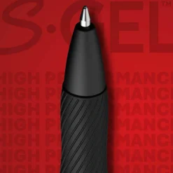 Sharpie S Gel Pens, Medium Point, 0.7 mm, Black Barrel, Black Ink, Pack Of 12 Pens