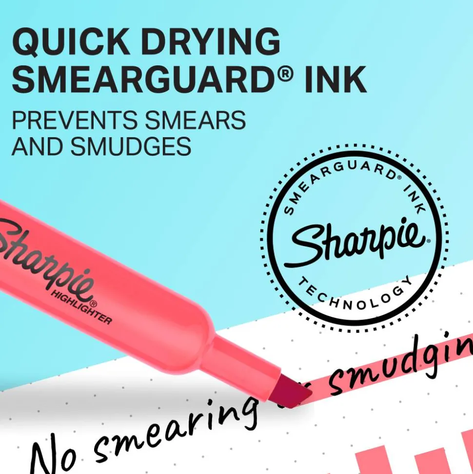 Sharpie Tank Highlighters, Chisel Tip, Assorted Color Highlighters, Value Pack, 36 Count