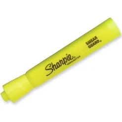 Sharpie Tank Highlighters, Chisel Tip, Fluorescent Yellow, 12 Count