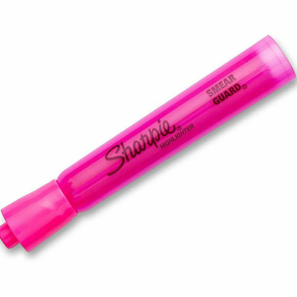 Sharpie Tank Style Highlighters, Pink Ink, Chisel Tip, Pink Barrel, Dozen