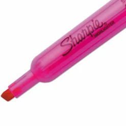 Sharpie Tank Style Highlighters, Pink Ink, Chisel Tip, Pink Barrel, Dozen