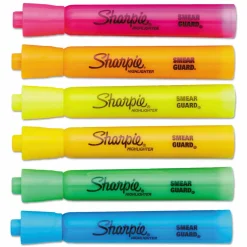 Sharpie Tank Style Highlighters, Chisel Tip, Assorted, Box of 12