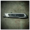 Sheffield Retractable Utility Knife, 1.25" Blade, 3.5" Plastic Handle, Black/Gray