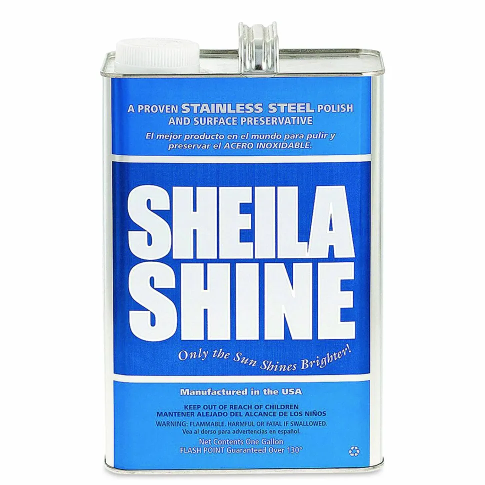 Sheila Shine Low VOC Stainless Steel Cleaner and Polish, 1 gal Can, 4/Carton