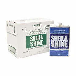 Sheila Shine Low VOC Stainless Steel Cleaner and Polish, 1 gal Can, 4/Carton