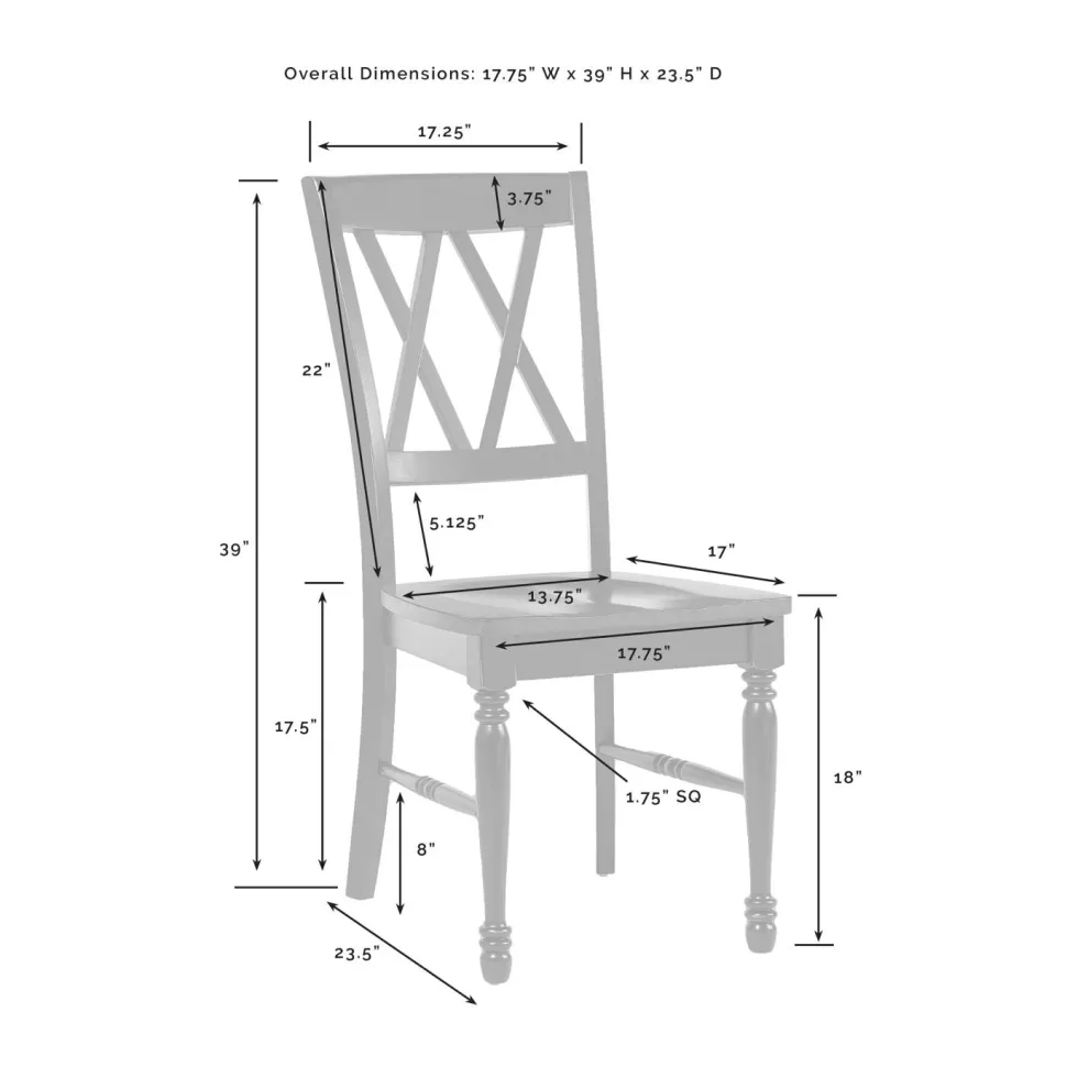 Shelby 2Pc Dining Chair Set