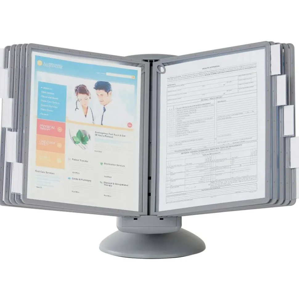 Sherpa Motion Desk Reference System, Graphite, 10 Panels