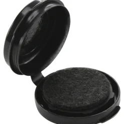 SICURIX Adhesive Fingerprint Ink Pads, 0.5"H x 1.5"W x 1.5"D, Black Ink, Black, 12 / Carton