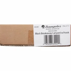 SICURIX Breakaway Lanyard, 36", Black, Box of 12