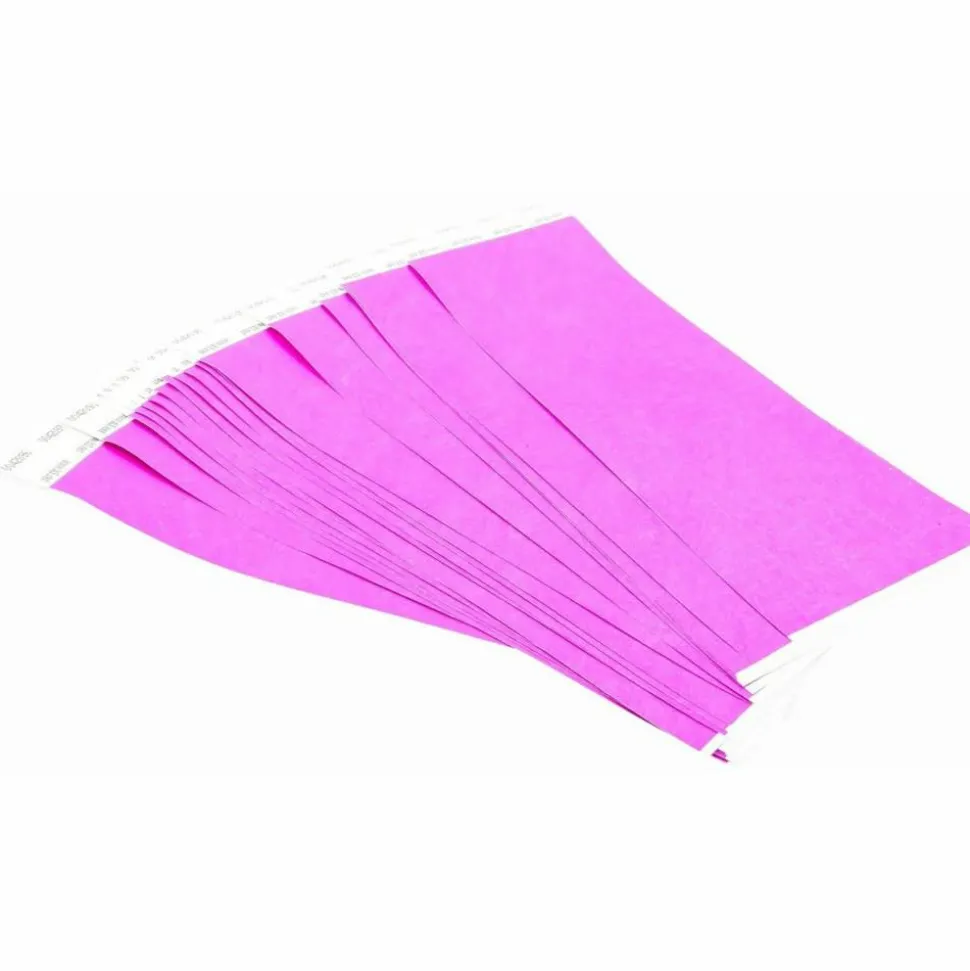 Sicurix Standard Dupont Tyvek Security Wristbands, 10" x 13/16", Purple, Pack Of 100