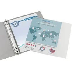 Side-Loading Sheet Protectors, 8-1/2" x 11", Clear, Pack Of 25