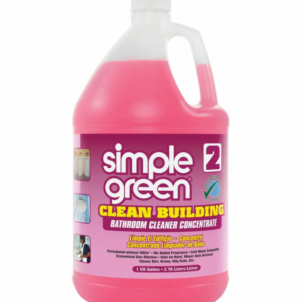 Simple Green Clean Building Bathroom Cleaner Concentrate, 128 Oz Bottle