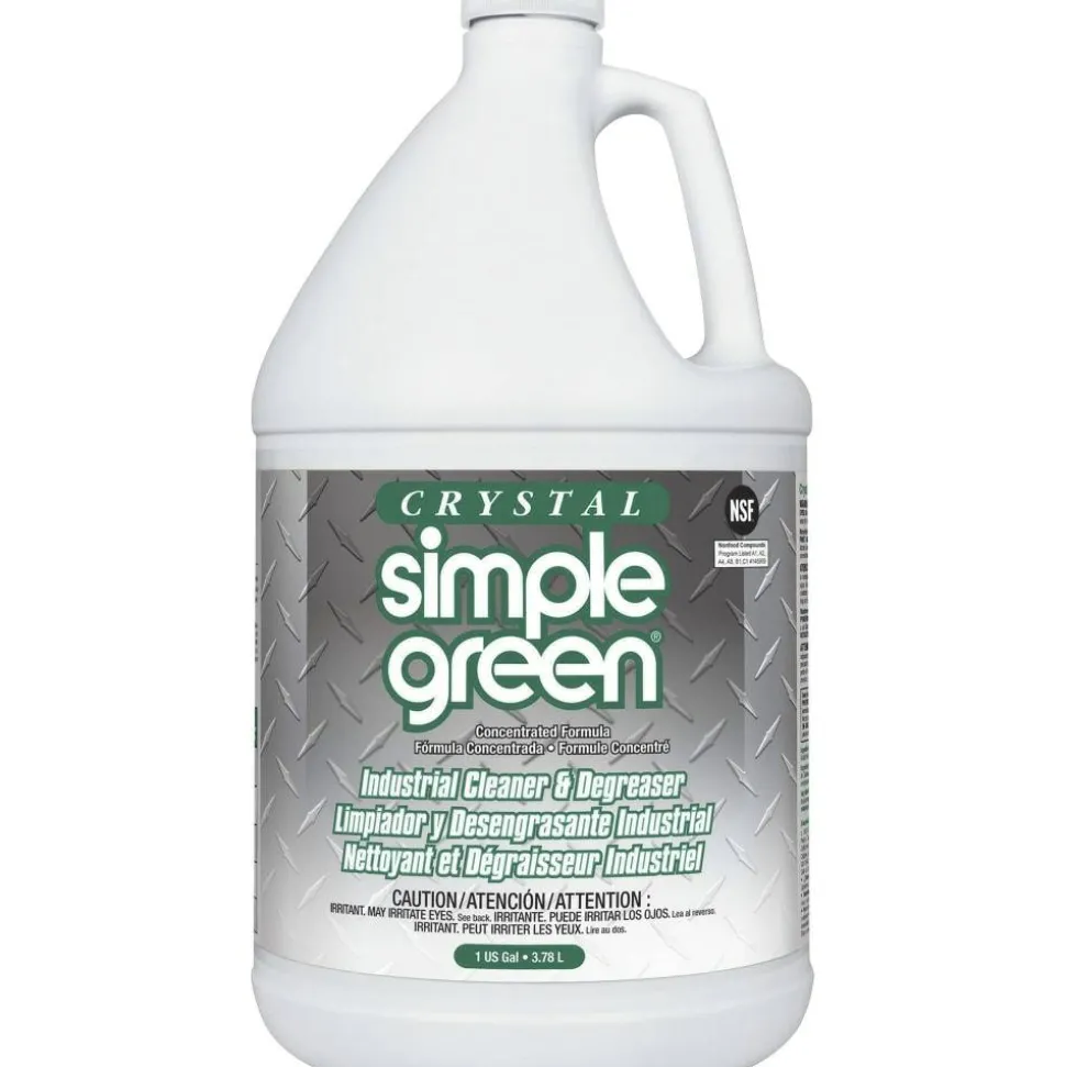 Simple Green Crystal All-Purpose Industrial Cleaner/Degreaser, 128 Oz Bottle, Case Of 6