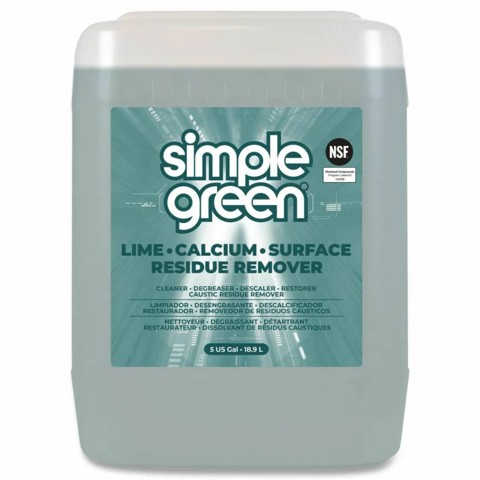 Simple Green Lime Calcium Surface Residue Remover, 5 gal Pail