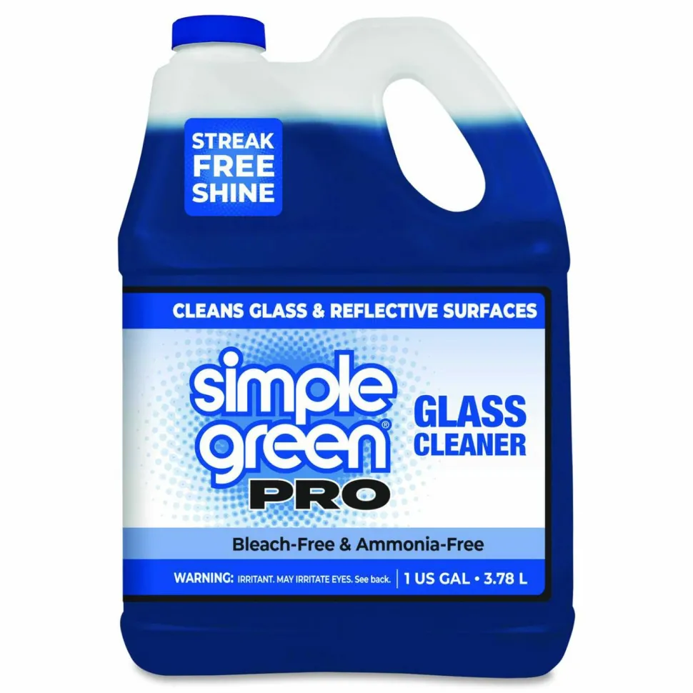 Simple Green Pro Glass Cleaner, 1 gal Bottle, 4/Carton