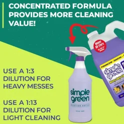 Simple Green Pro HD Heavy-Duty Liquid Cleaner & Degreaser, 128 Oz Bottle, Case Of 2