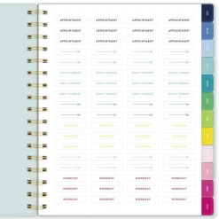 Simplified by Emily Ley for AT-A-GLANCE Academic 2026-2027 Weekly Monthly Planner, Seaglass, Medium, 7