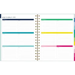 Simplified by Emily Ley for AT-A-GLANCE Academic 2026-2027 Weekly Monthly Planner, Seaglass, Medium, 7