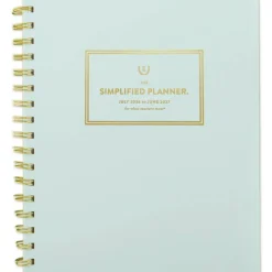 Simplified by Emily Ley for AT-A-GLANCE Academic 2026-2027 Weekly Monthly Planner, Seaglass, Medium, 7